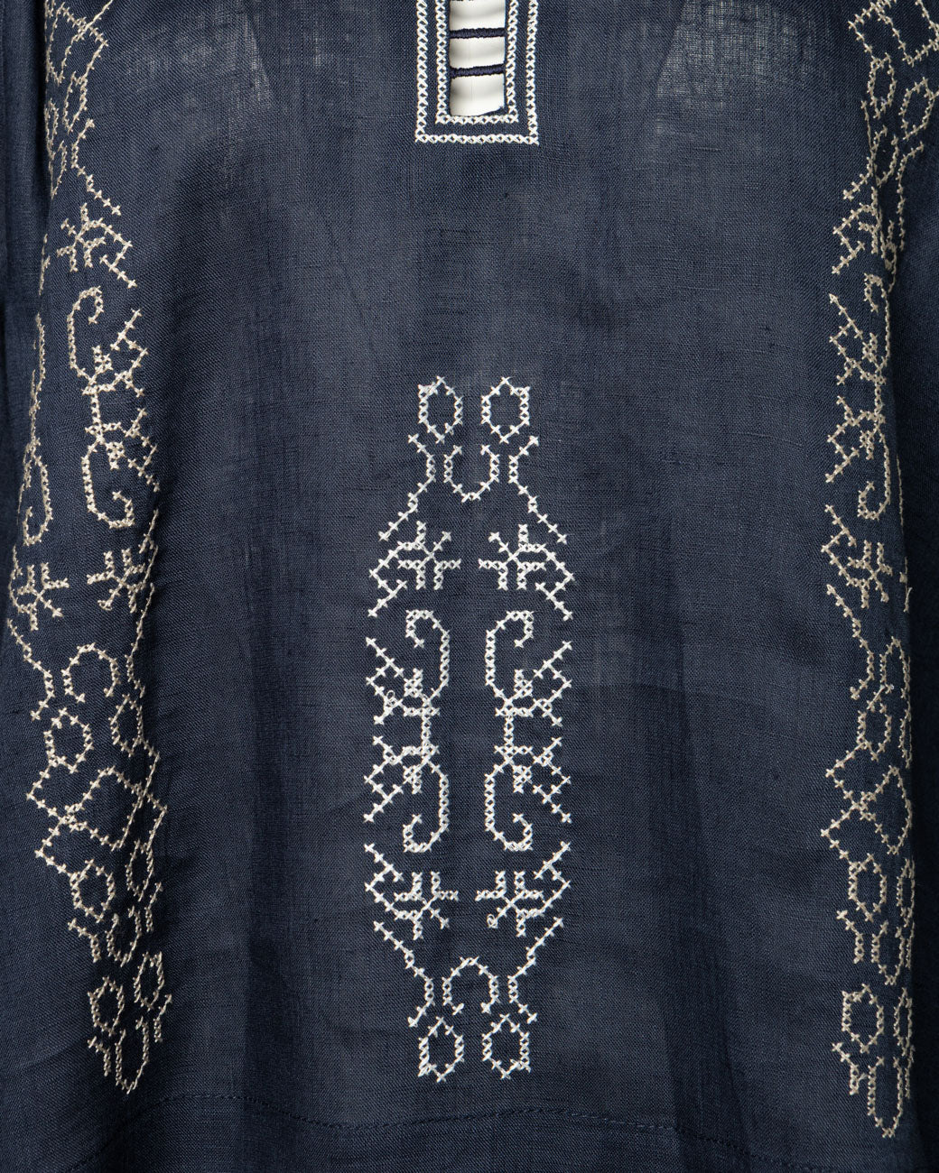 ARGINI EMBROIDERED LINEN BLOUSE