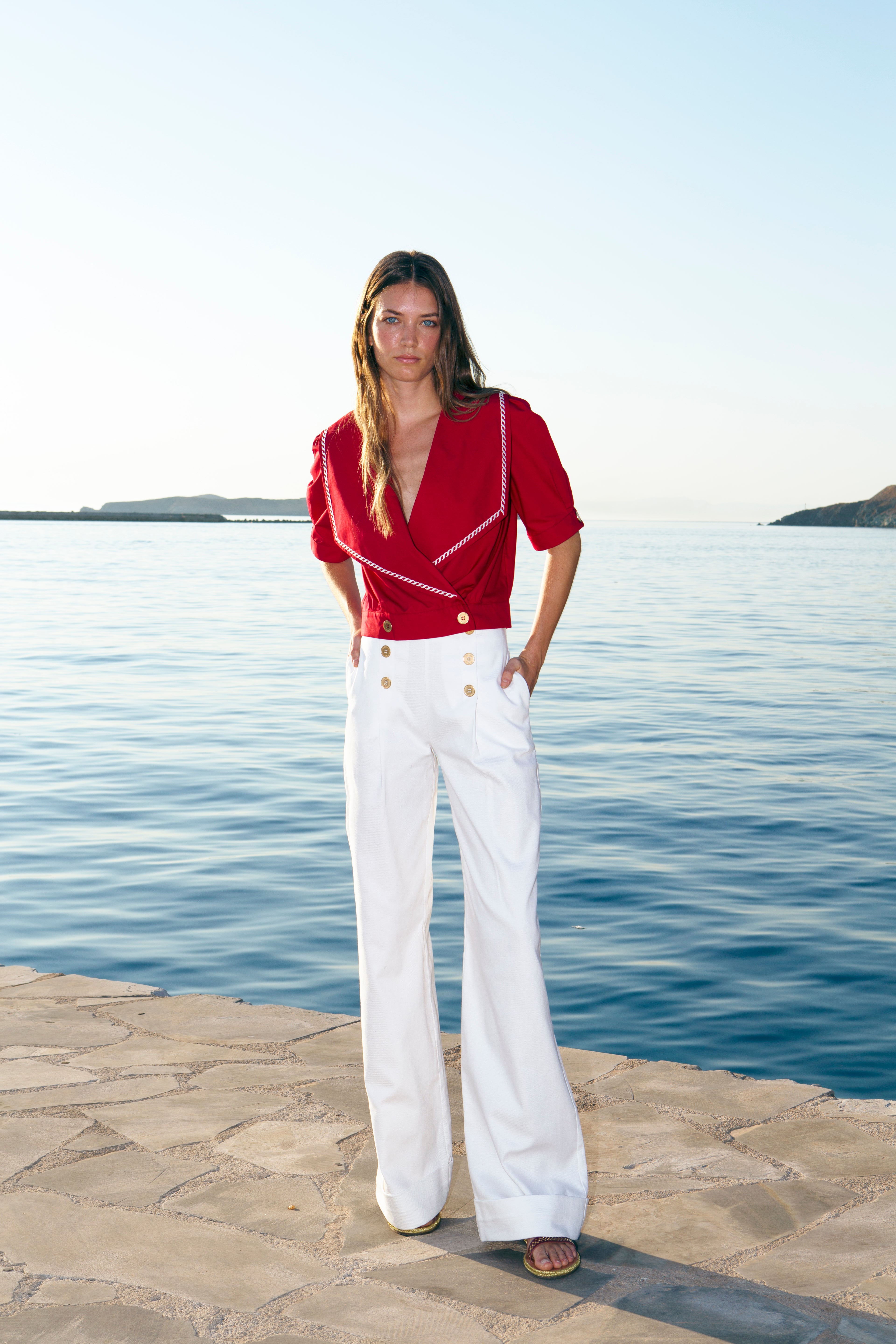 DESIS EMBROIDERED SAILOR SHIRT